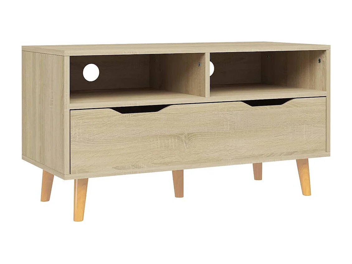 Tv-meubel 90x40x48,5 cm bewerkt hout sonoma eikenkleurig