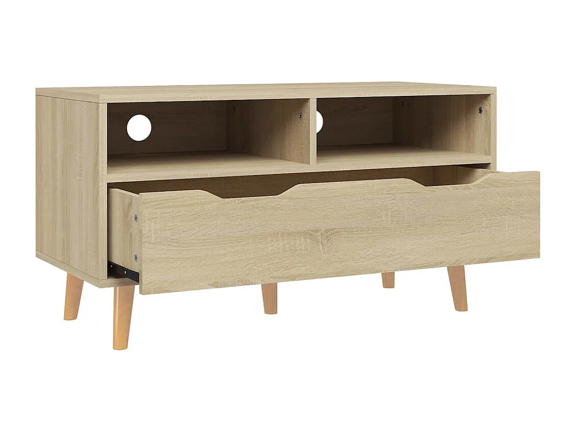 Tv-meubel 90x40x48,5 cm bewerkt hout sonoma eikenkleurig