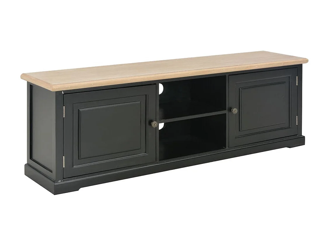 TV-Schrank Schwarz 120×30×40 cm Holz