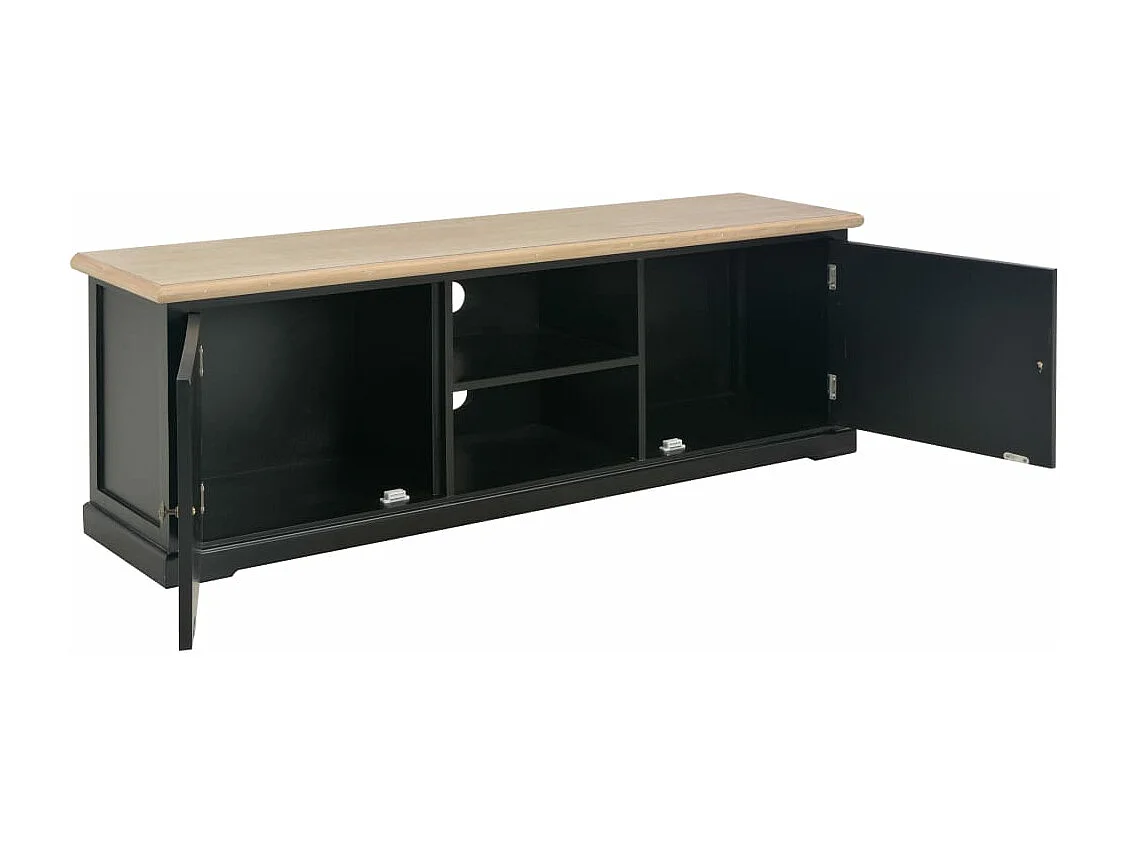 TV-Schrank Schwarz 120×30×40 cm Holz