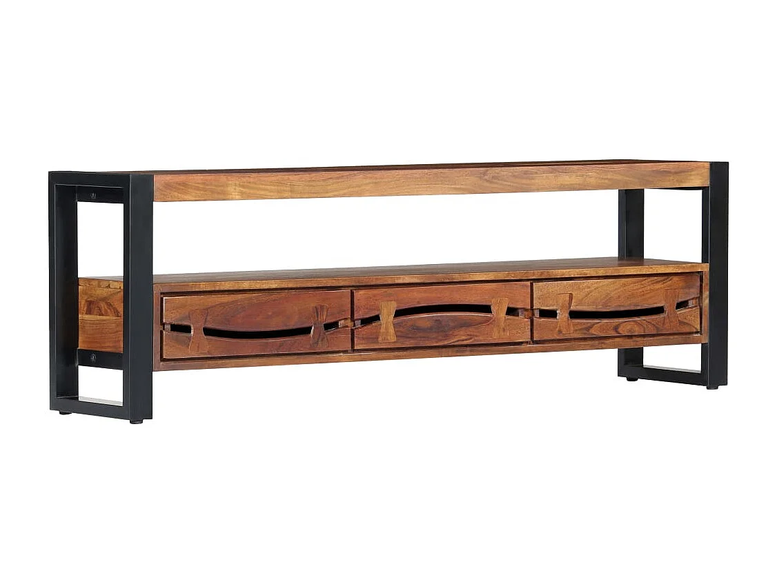 Tv-meubel 140x30x45 cm massief acaciahout