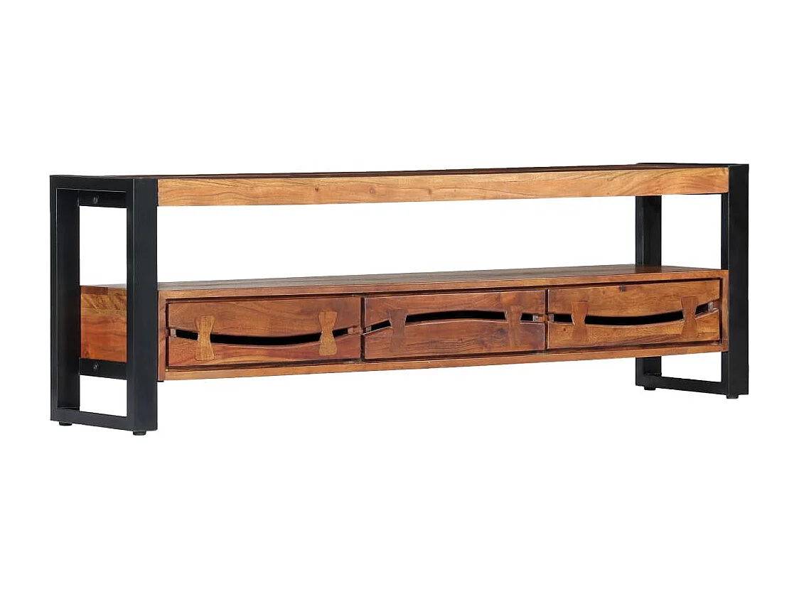 Tv-meubel 140x30x45 cm massief acaciahout