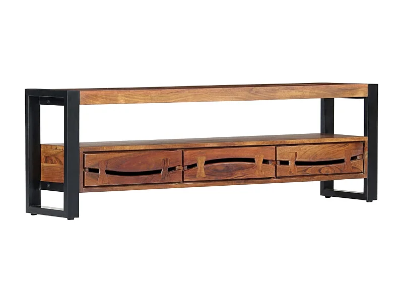 Tv-meubel 140x30x45 cm massief acaciahout