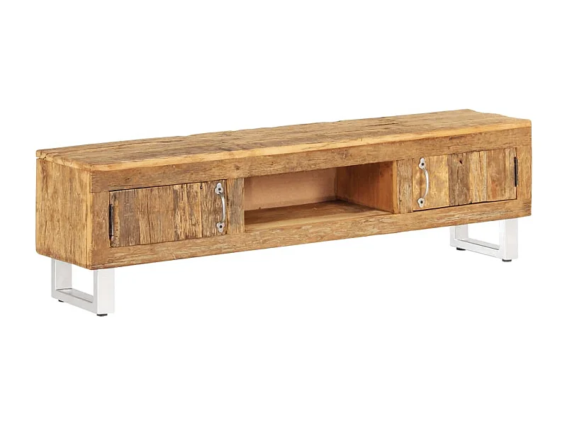 Mueble para TV madera maciza reciclada 140x30x40cm