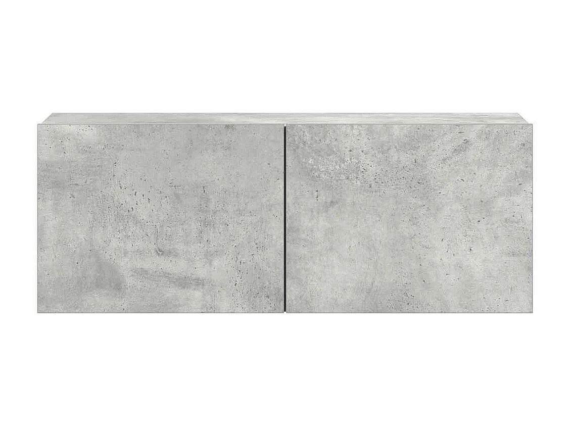 Ensemble de meubles TV 5 pcs Gris béton Bois d'ingénierie