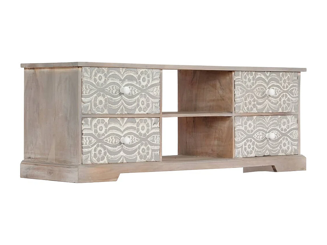 Meuble TV 120x30x40 cm Bois d'acacia massif