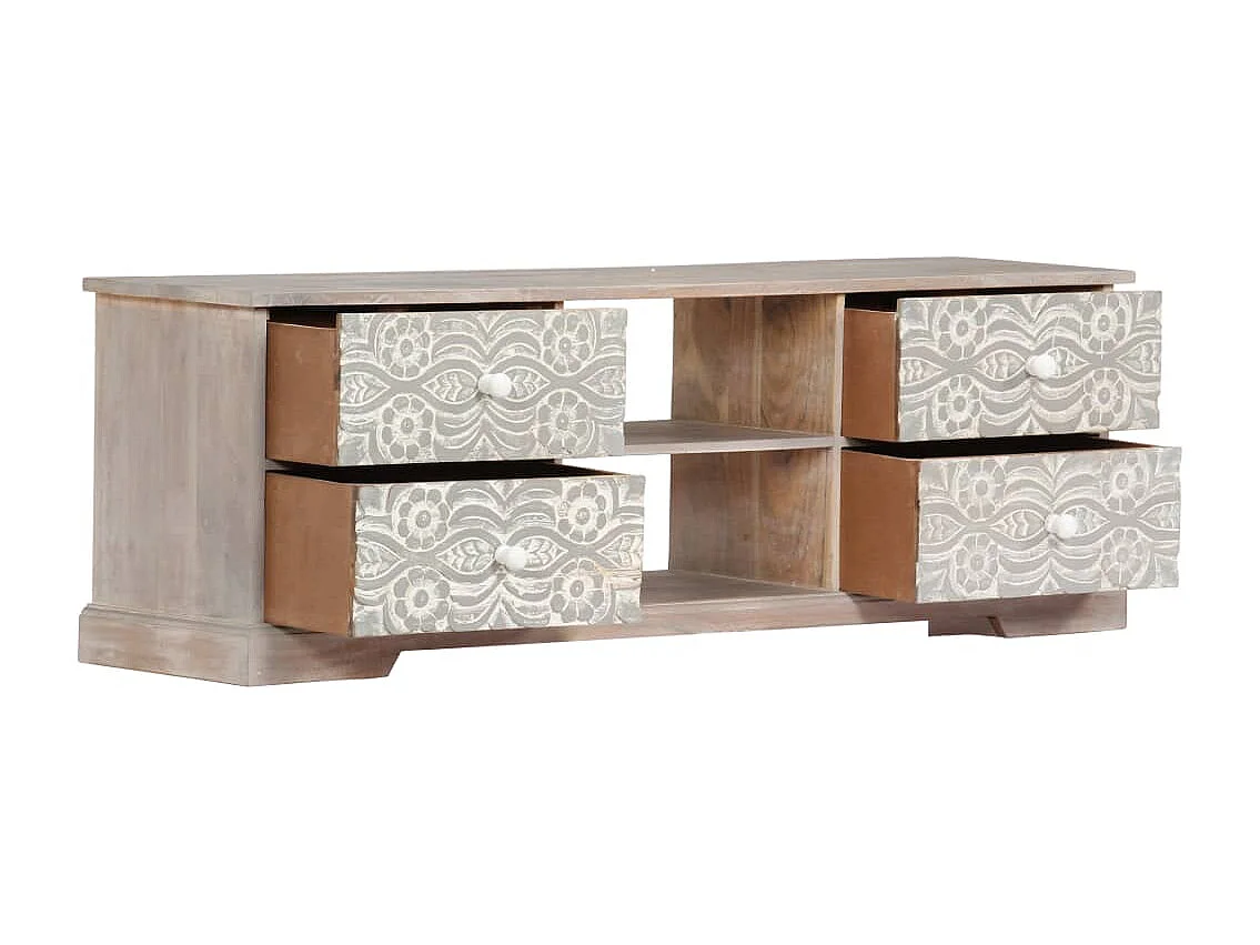 Meuble TV 120x30x40 cm Bois d'acacia massif