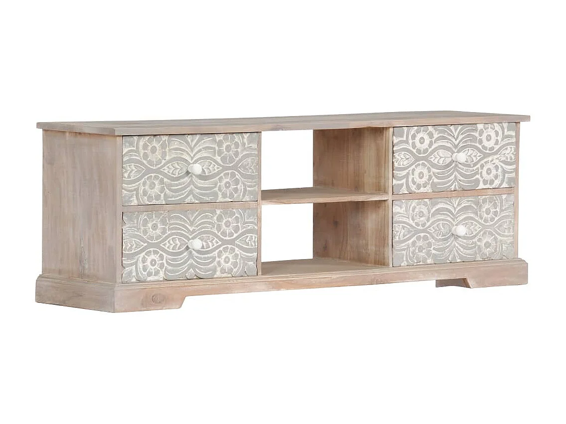 Meuble TV 120x30x40 cm Bois d'acacia massif