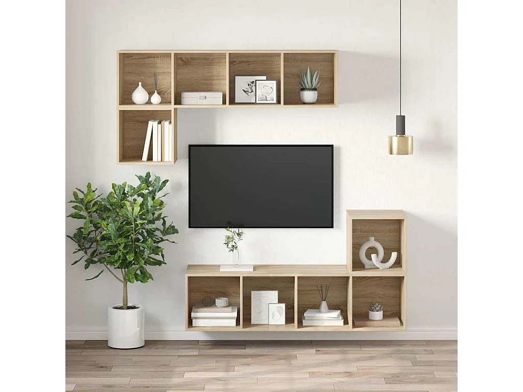 TV-Wandschrank Sonoma-Eiche 37x37x107 cm Holzwerkstoff