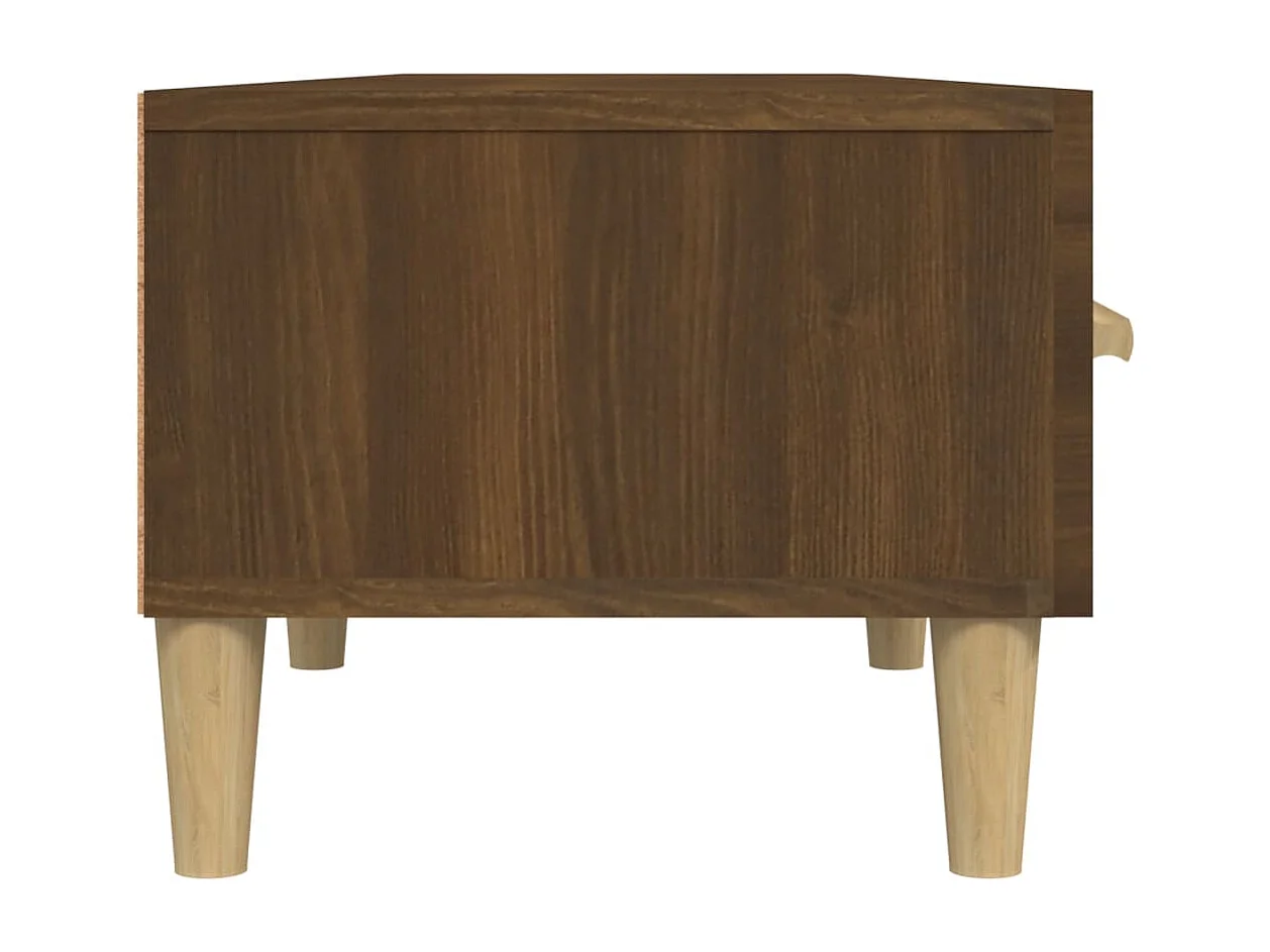 Tv-meubel 150x34,5x30 cm bewerkt hout bruin eikenkleur