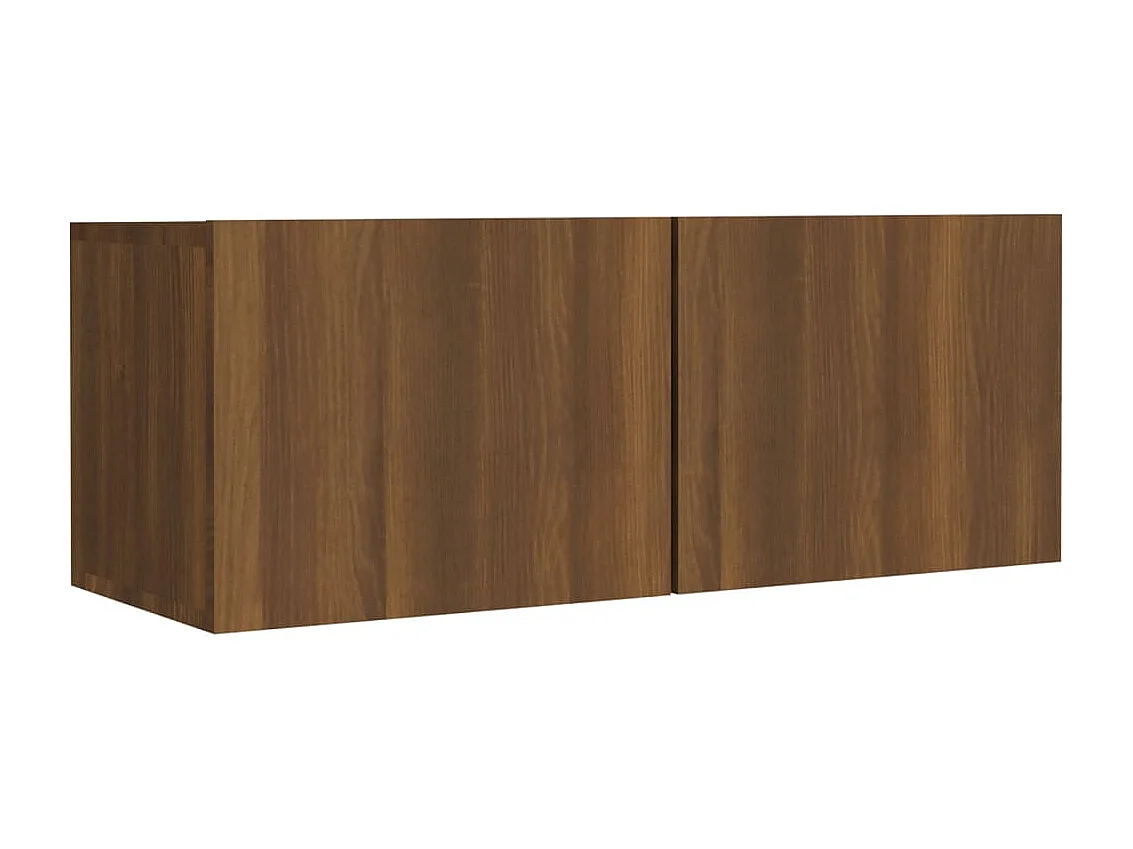 5-tlg. TV-Schrank-Set Braun Eichen-Optik Holzwerkstoff