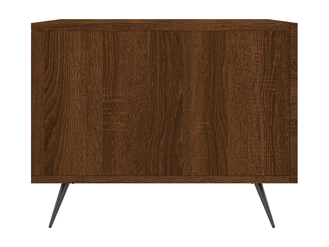 Tavolino da Salotto Rovere Marrone 50x50x40cm Legno Multistrato