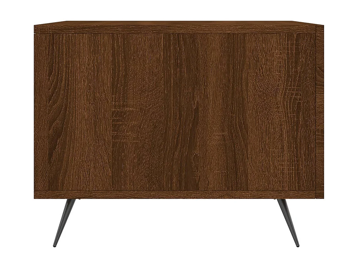 Table basse Chêne marron 50x50x40 cm Bois d'ingénierie