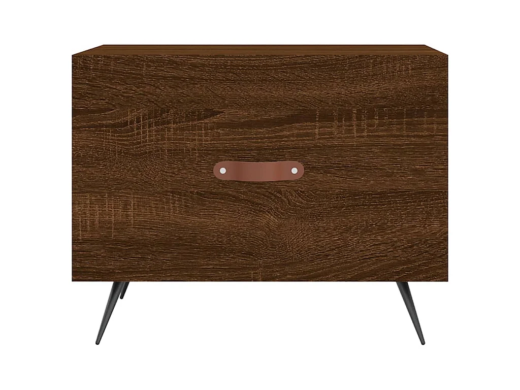 Table basse Chêne marron 50x50x40 cm Bois d'ingénierie
