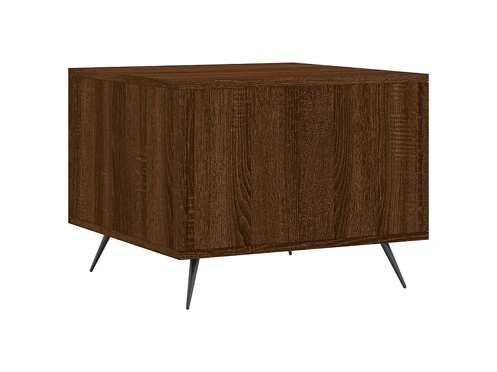 Table basse Chêne marron 50x50x40 cm Bois d'ingénierie