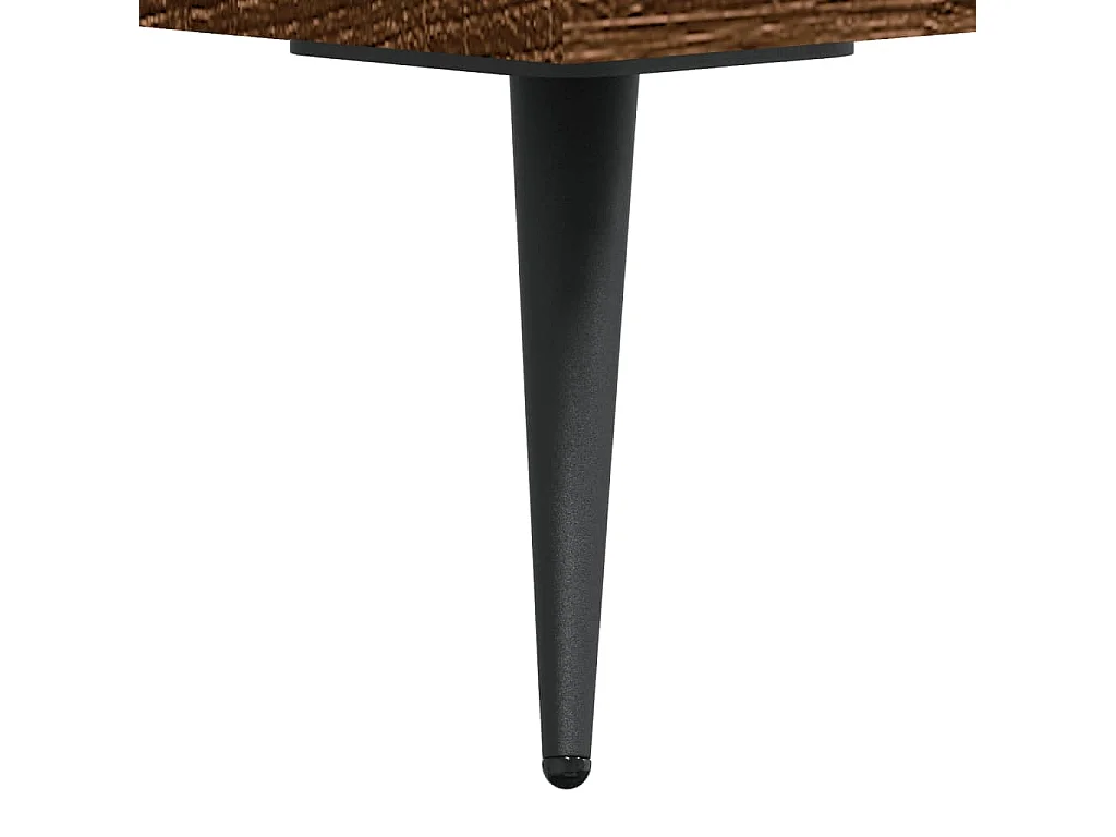 Table basse Chêne marron 50x50x40 cm Bois d'ingénierie