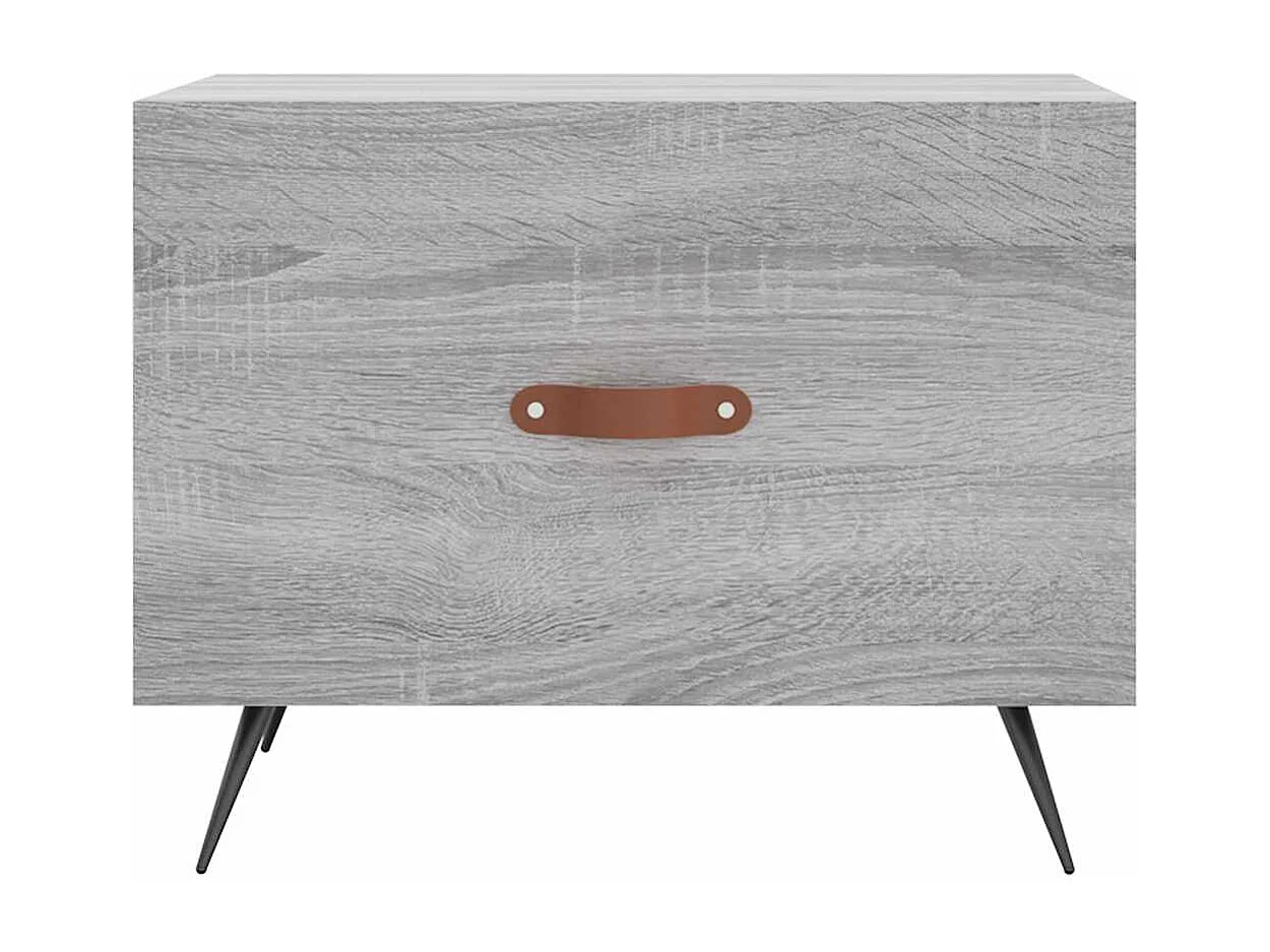 Table basse Sonoma gris 50x50x40 cm Bois d'ingénierie