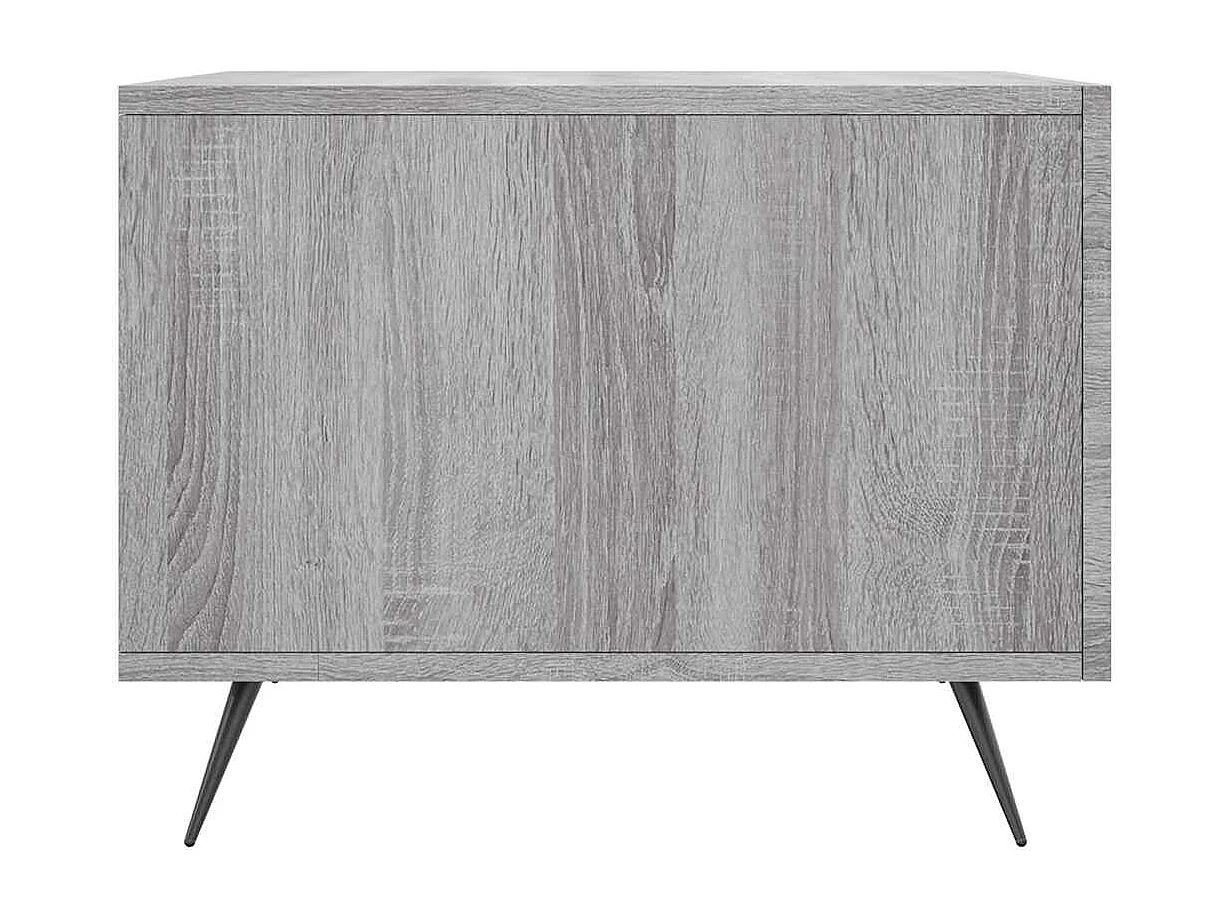 Table basse Sonoma gris 50x50x40 cm Bois d'ingénierie