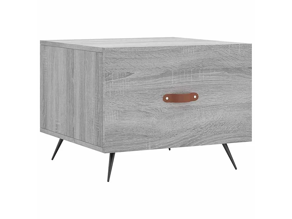 Tavolino da Salotto Grigio Sonoma 50x50x40 cm Legno Multistrato