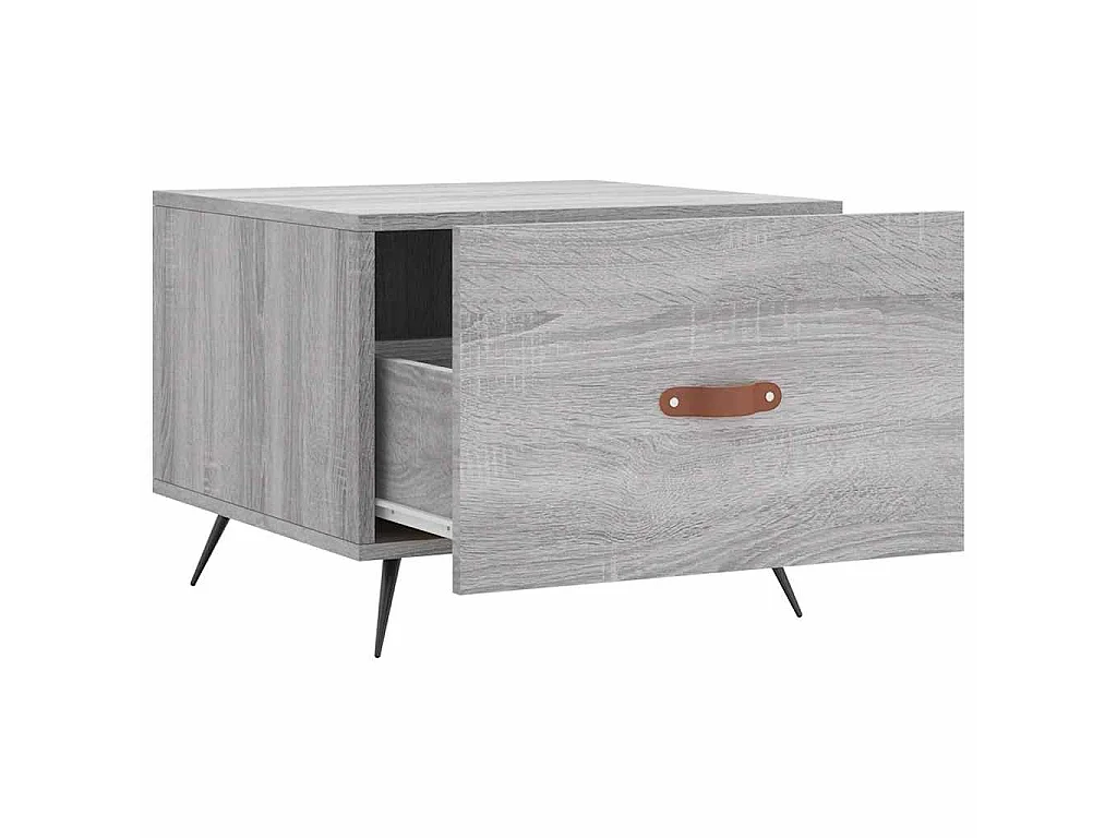 Tavolino da Salotto Grigio Sonoma 50x50x40 cm Legno Multistrato