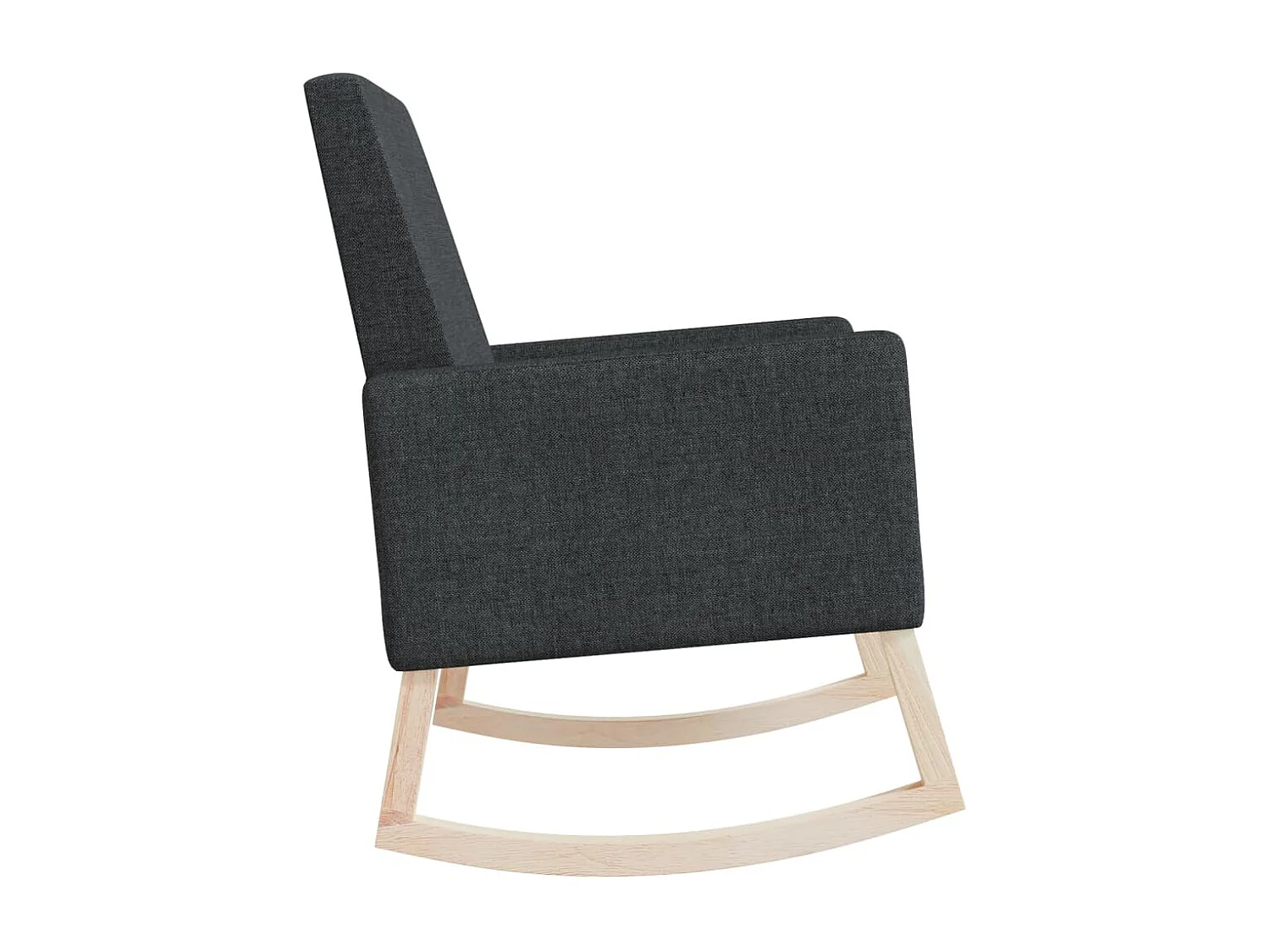 Schaukelstuhl Schwarz Stoff