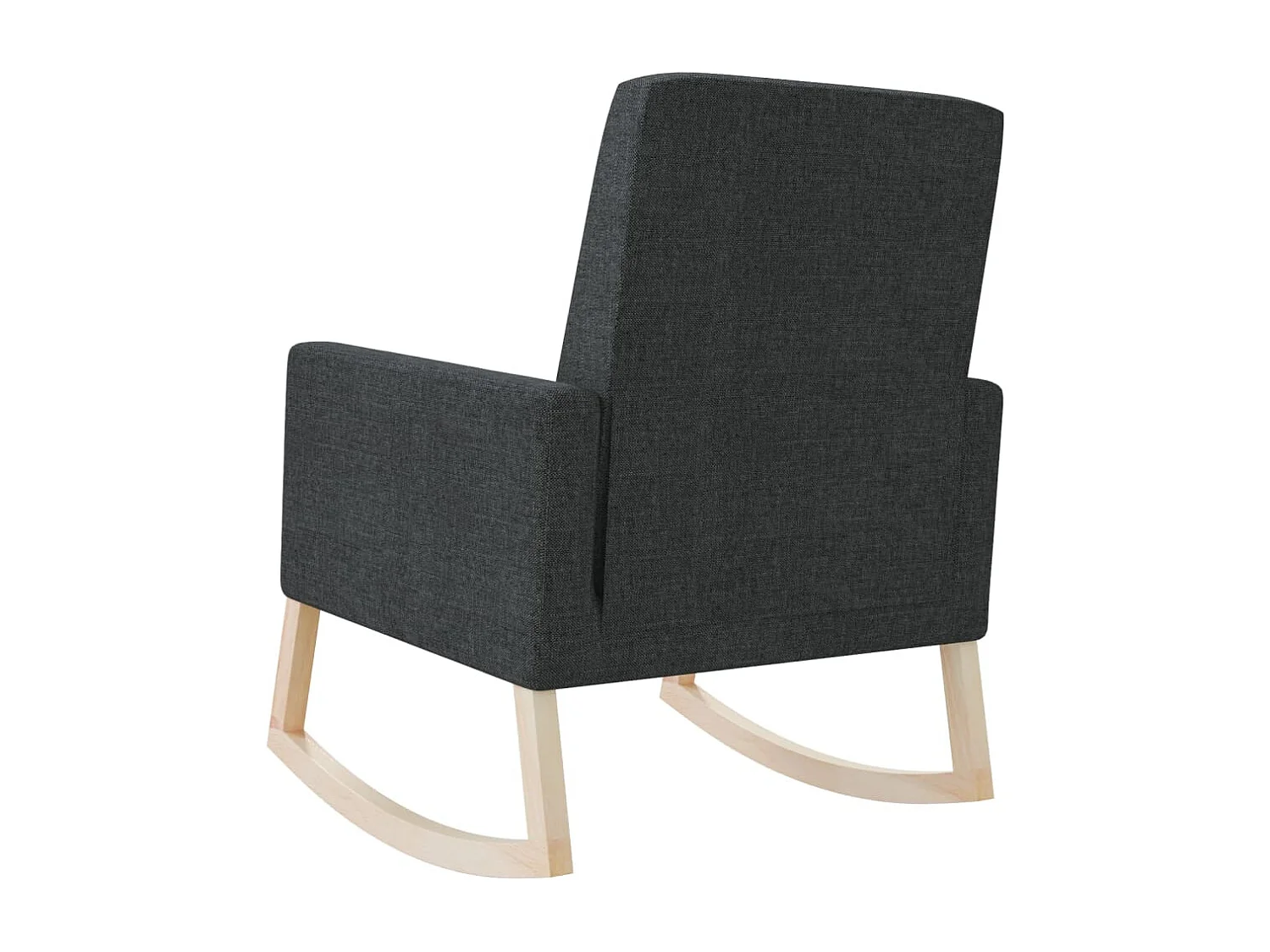 Schaukelstuhl Schwarz Stoff