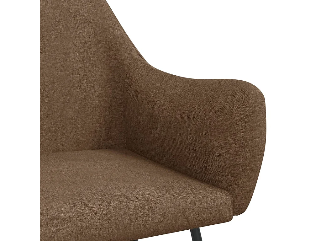 Schommelstoel stof bruin