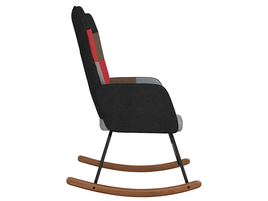 Chaise à bascule Patchwork Tissu