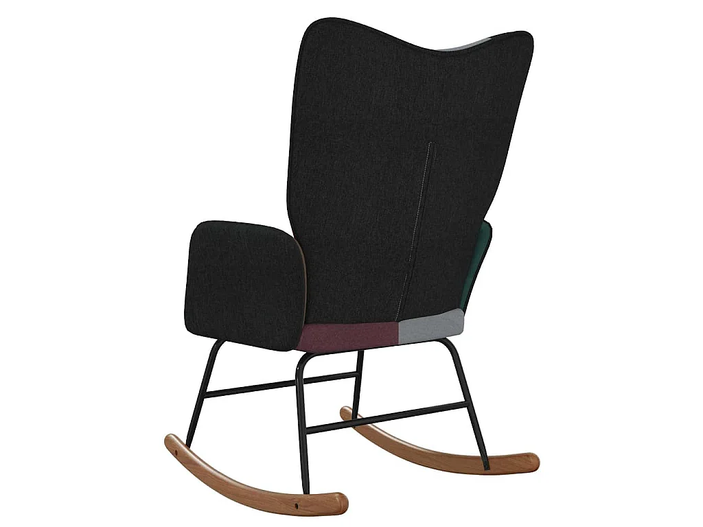Chaise à bascule Patchwork Tissu