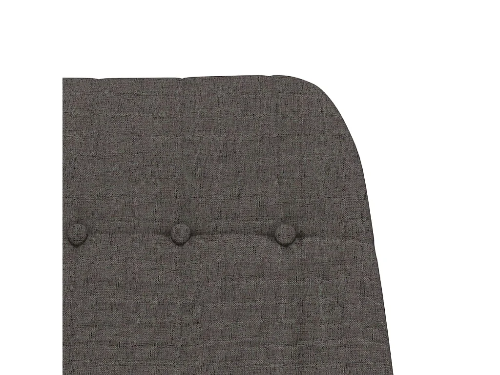 Chaise à bascule Gris foncé Tissu