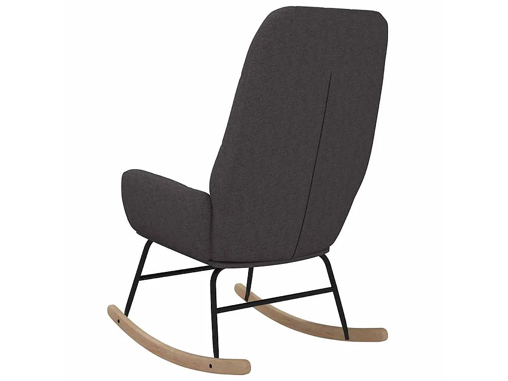Chaise à bascule Gris foncé Tissu