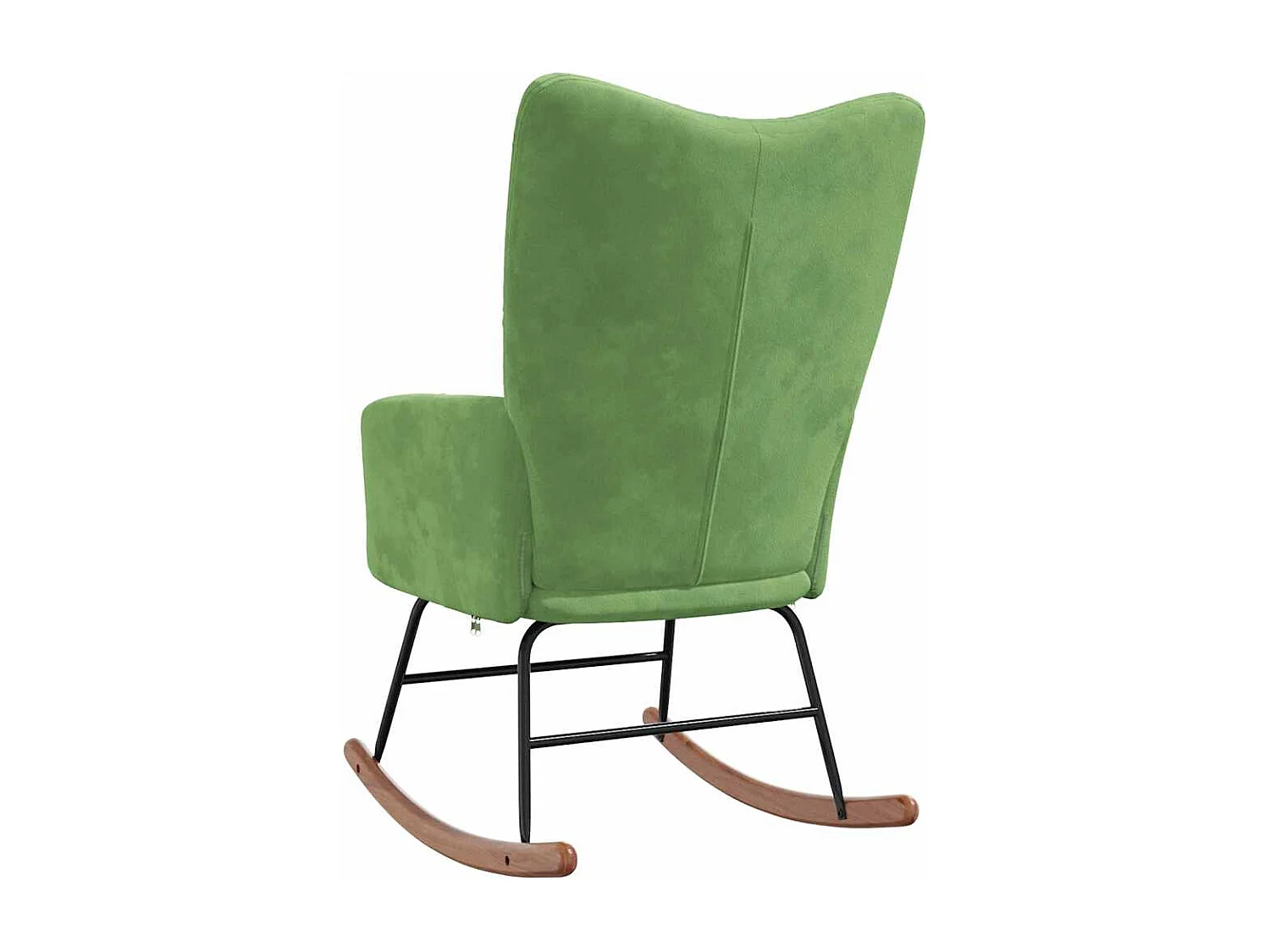Chaise à bascule Vert clair Velours