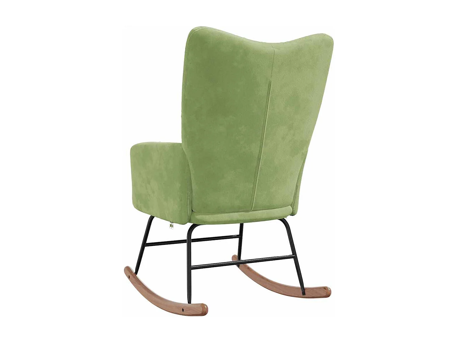 Chaise à bascule Vert clair Velours