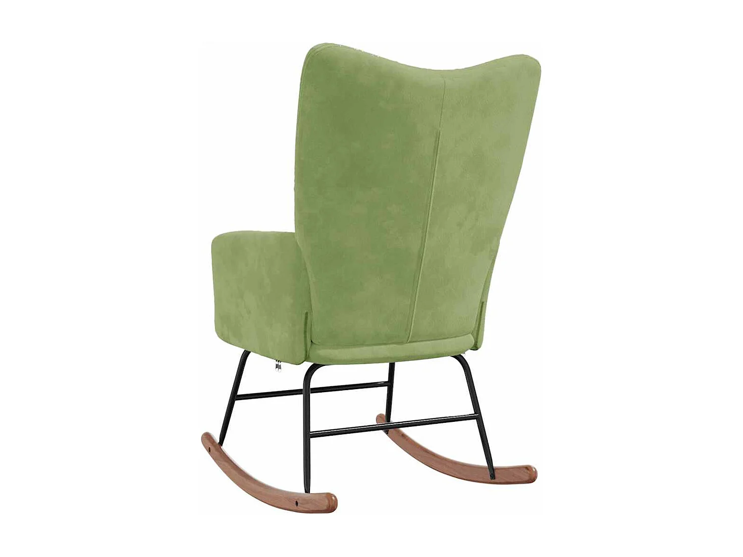 Chaise à bascule Vert clair Velours