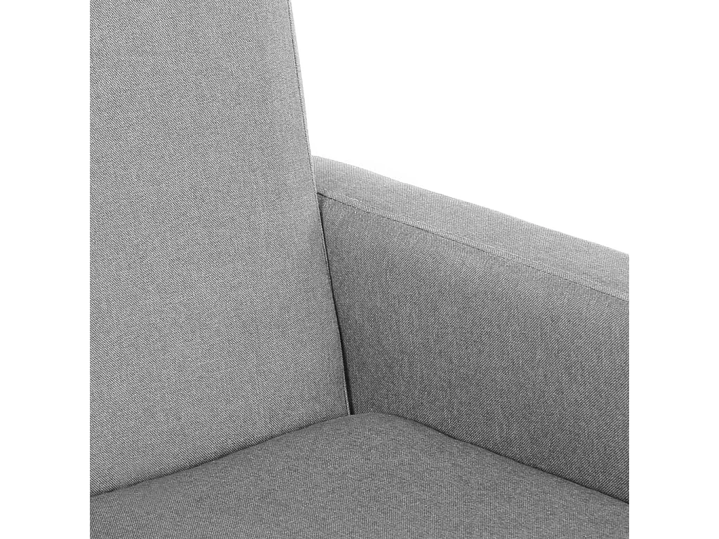 Schaukelstuhl Hellgrau Stoff