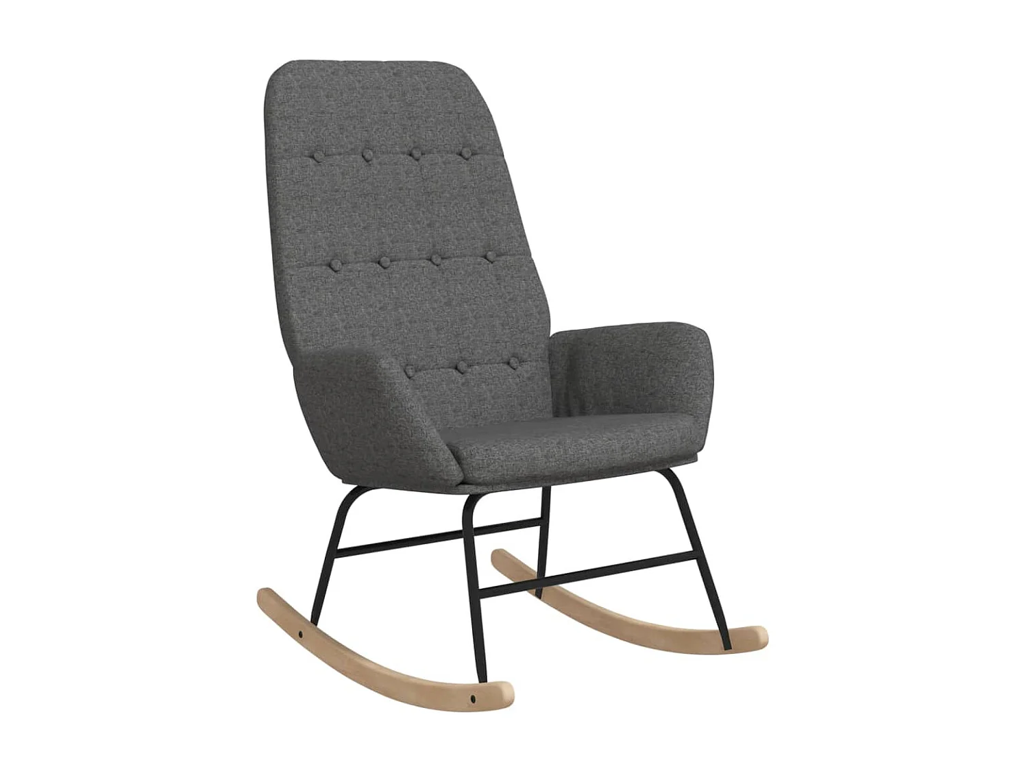 Chaise à bascule Gris clair Tissu