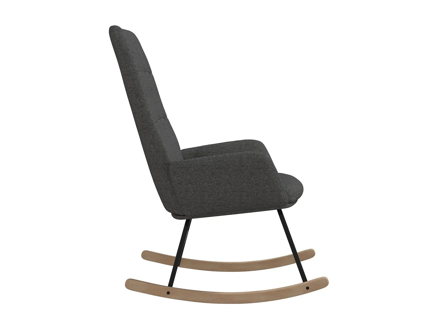 Chaise à bascule Gris clair Tissu