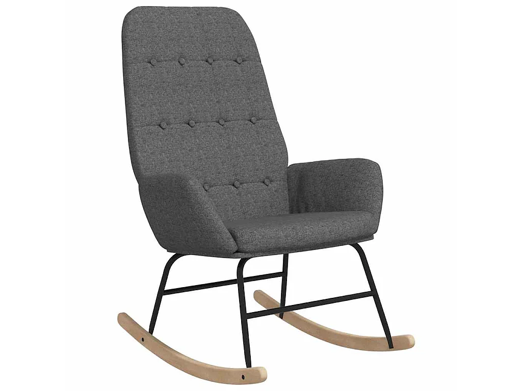 Chaise à bascule Gris clair Tissu