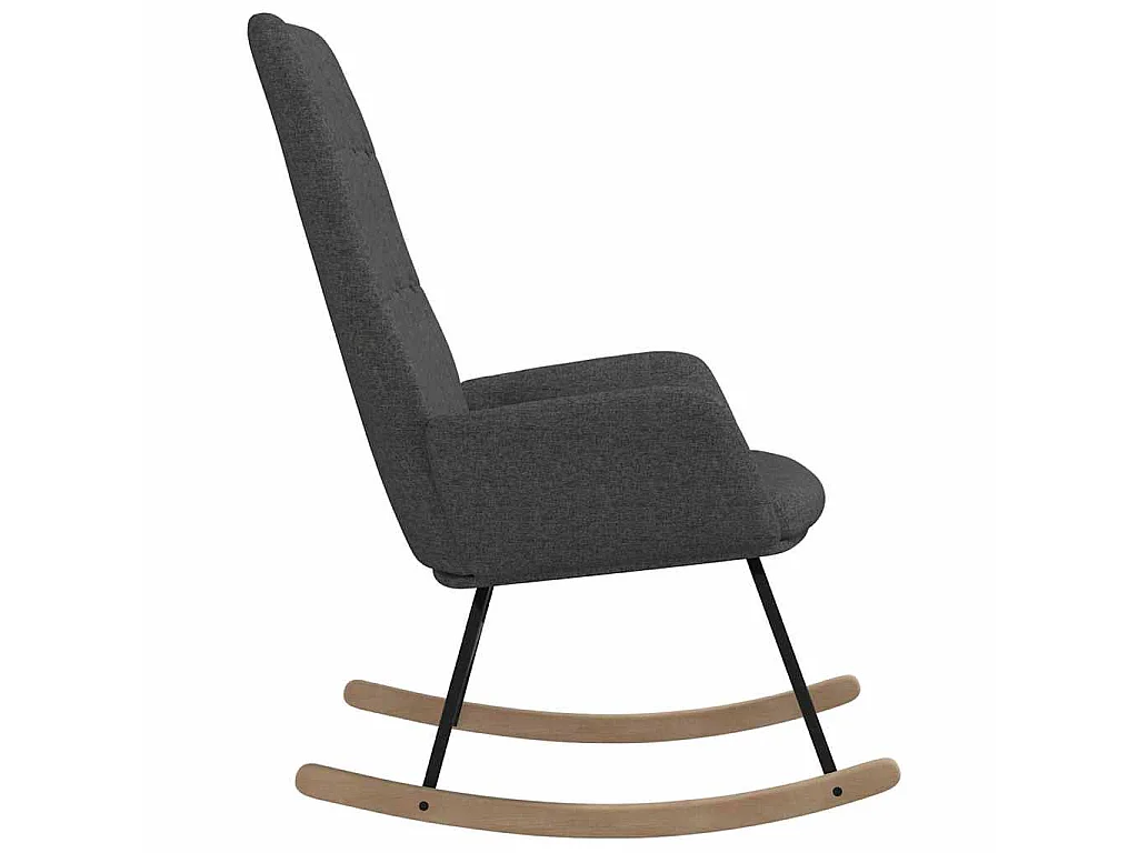 Chaise à bascule Gris clair Tissu