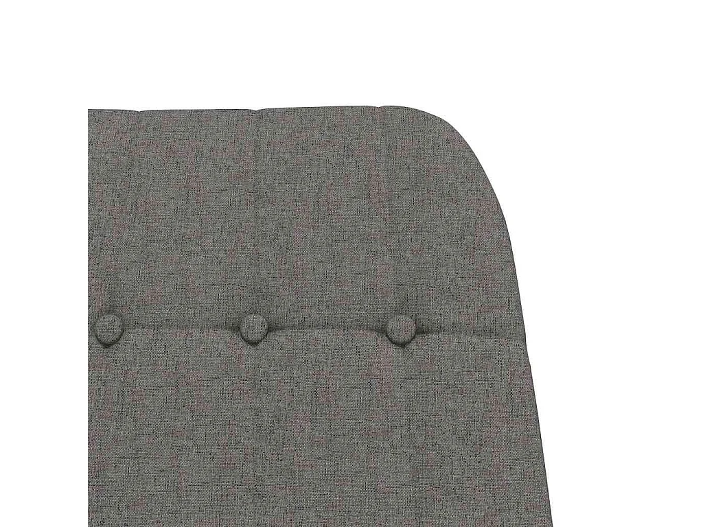 Chaise à bascule Gris clair Tissu