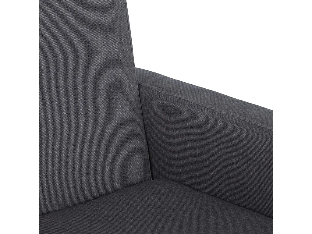 Schaukelstuhl Dunkelgrau Stoff