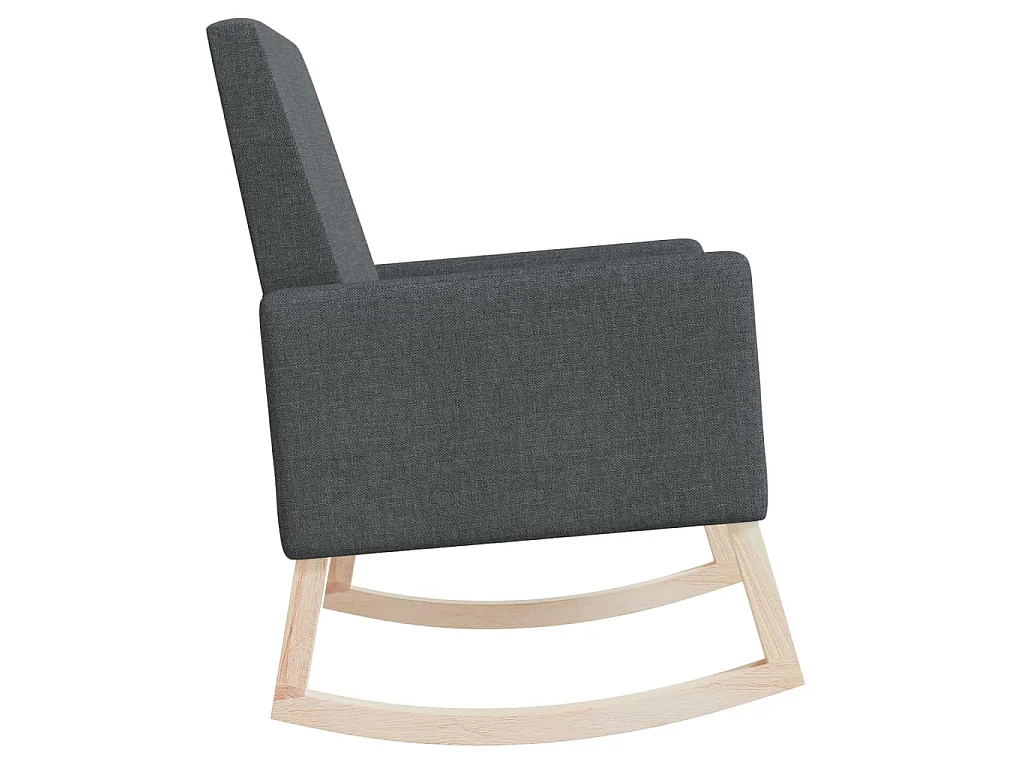 Chaise à bascule Gris foncé Tissu