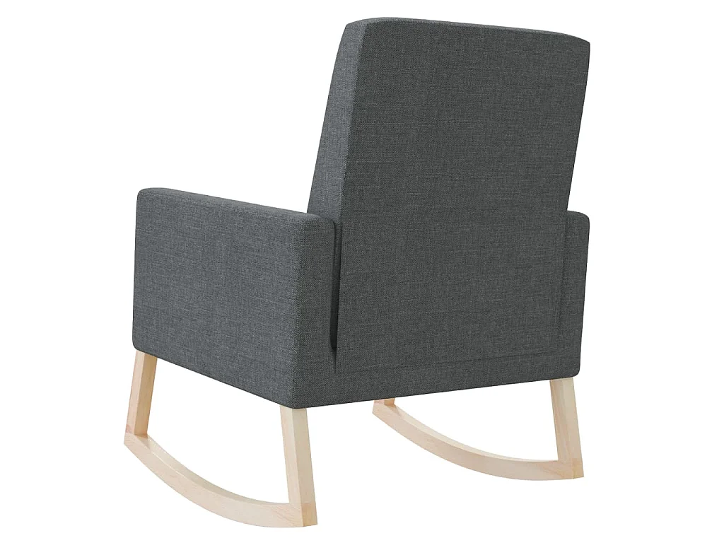 Chaise à bascule Gris foncé Tissu