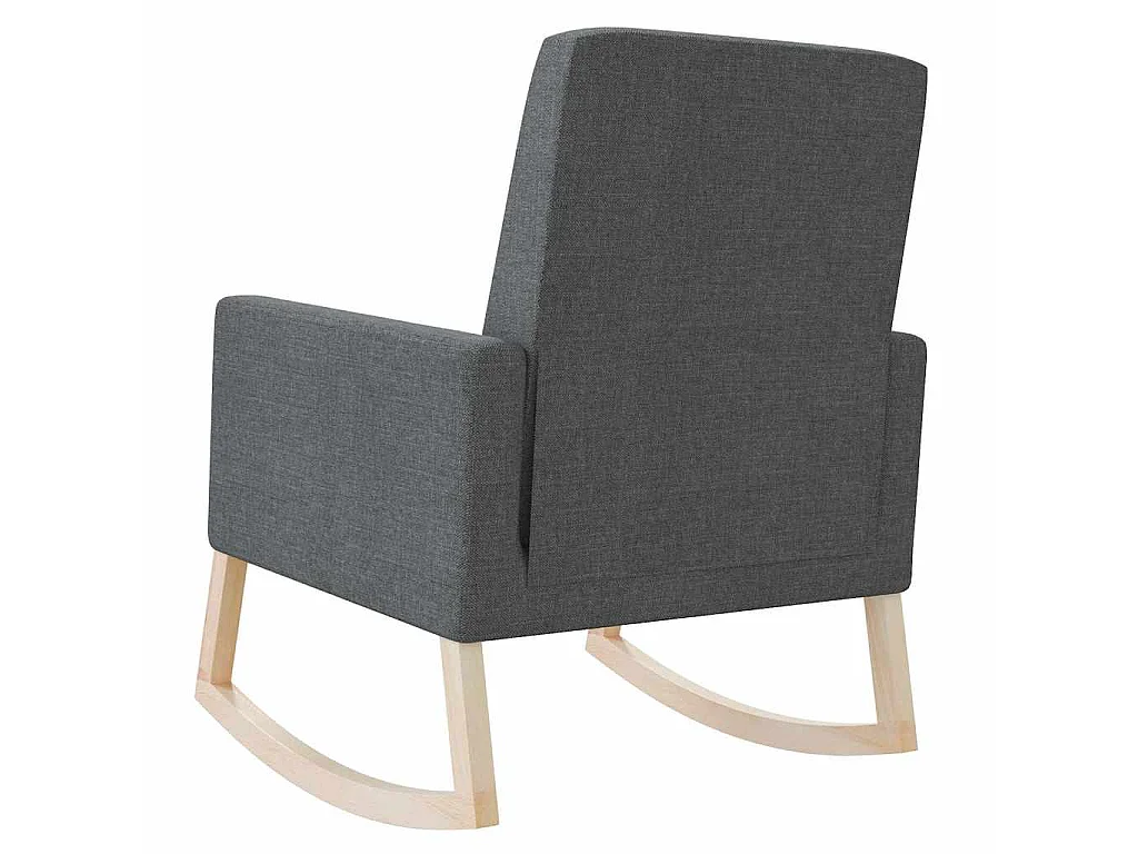 Chaise à bascule Gris foncé Tissu