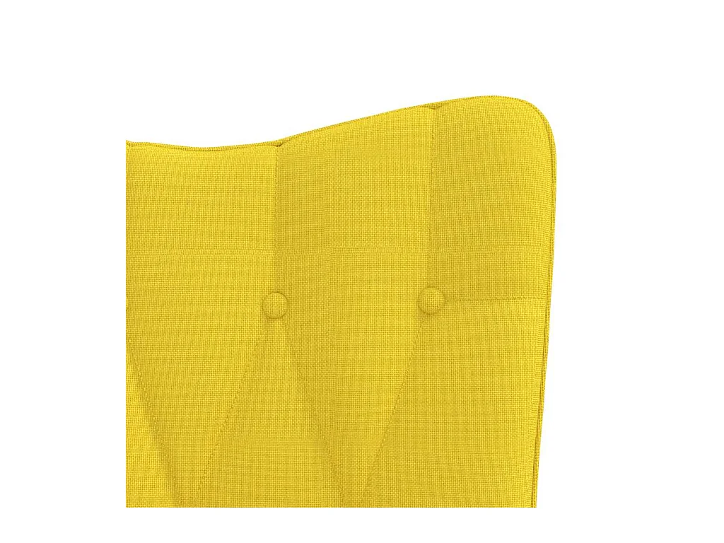 Schaukelstuhl Senfgelb Stoff