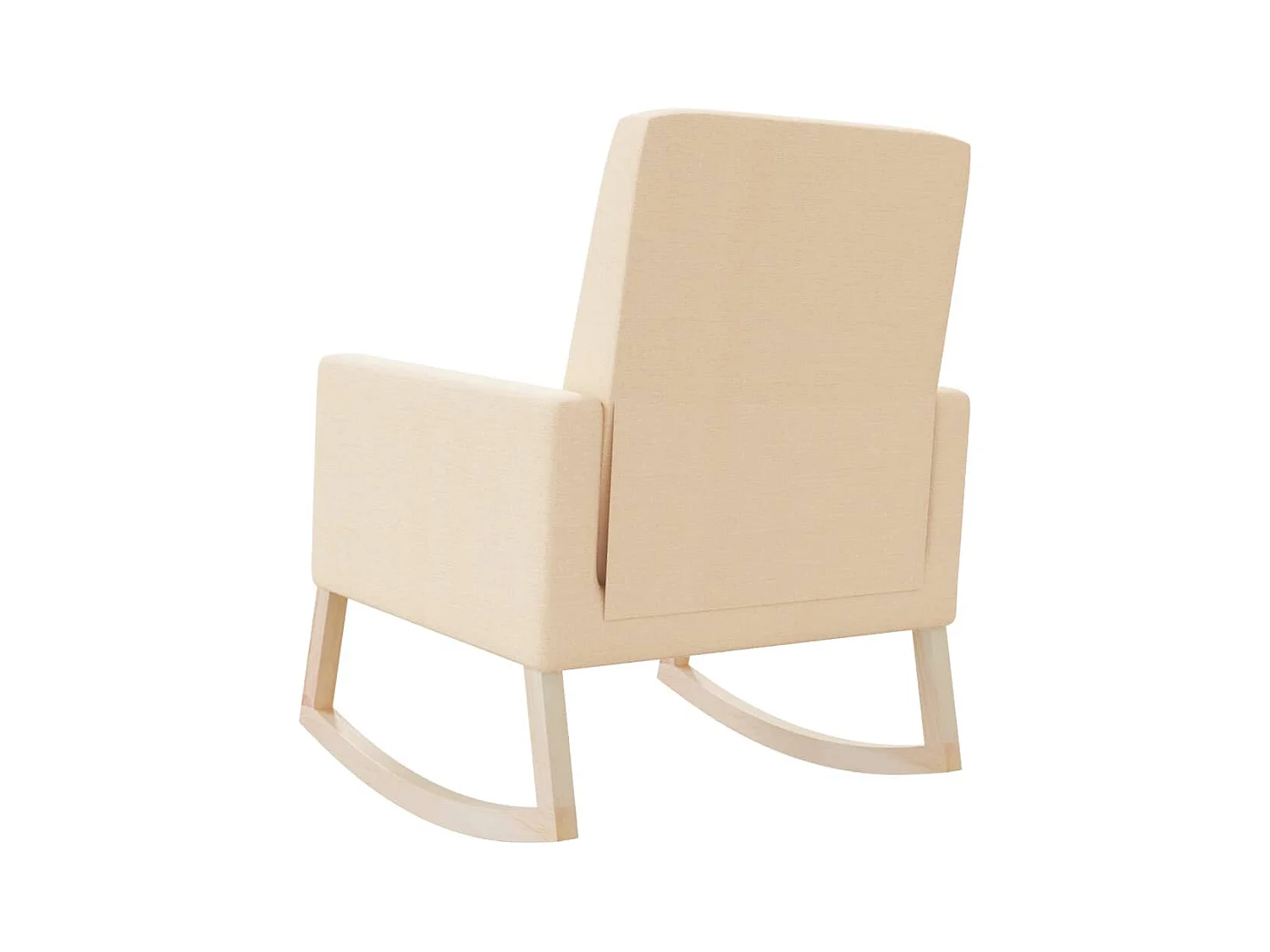 Chaise à bascule Crème Tissu