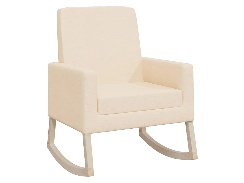 Chaise à bascule Crème Tissu