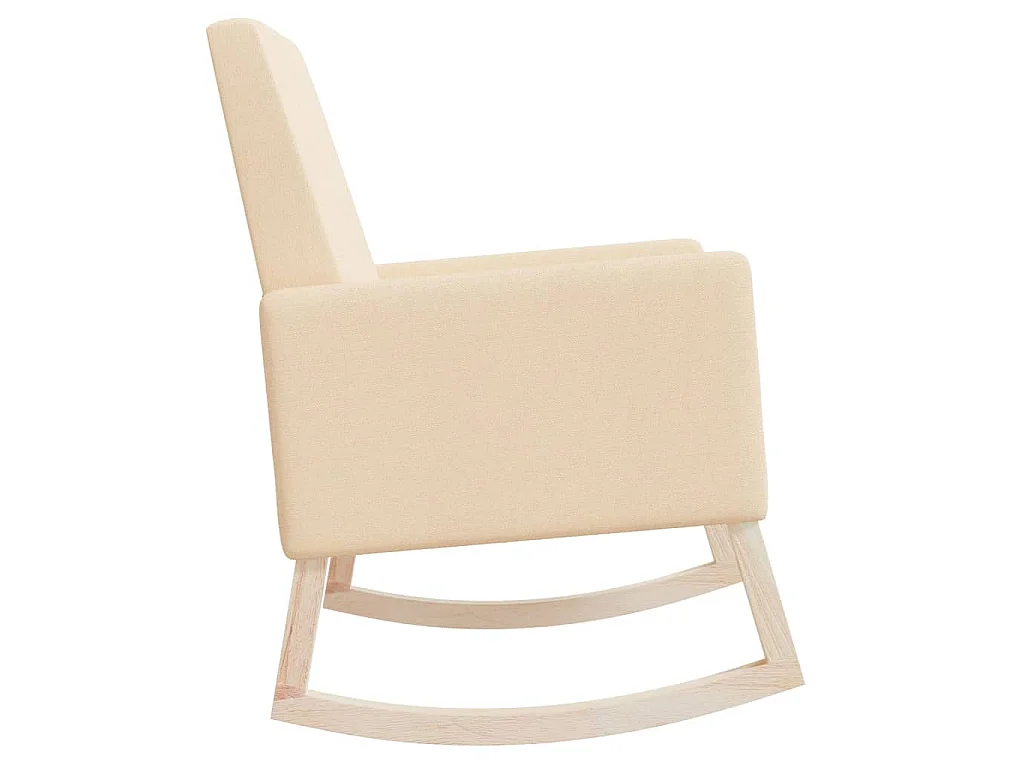 Chaise à bascule Crème Tissu