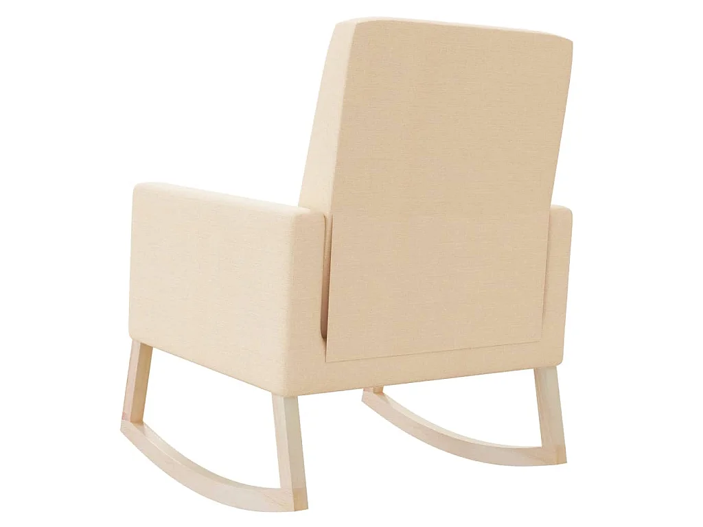 Chaise à bascule Crème Tissu