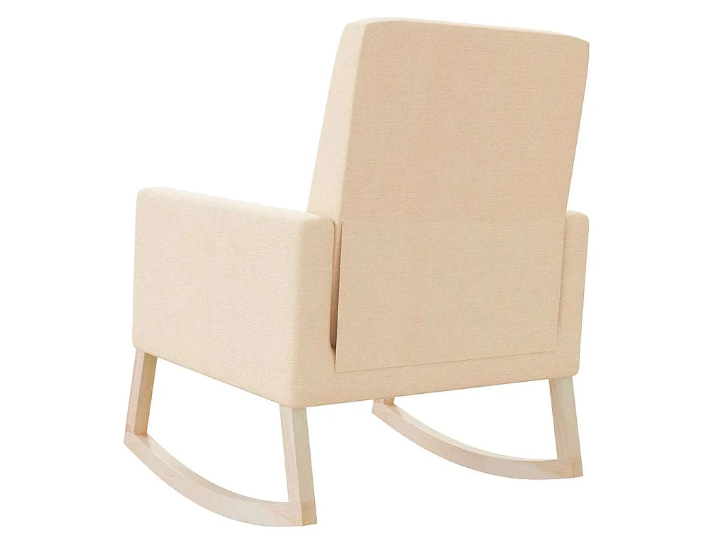 Chaise à bascule Crème Tissu